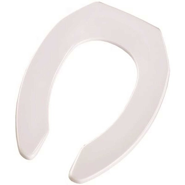 Bemis Elongated Open Front Toilet Seat in White 827 000 Zoro
